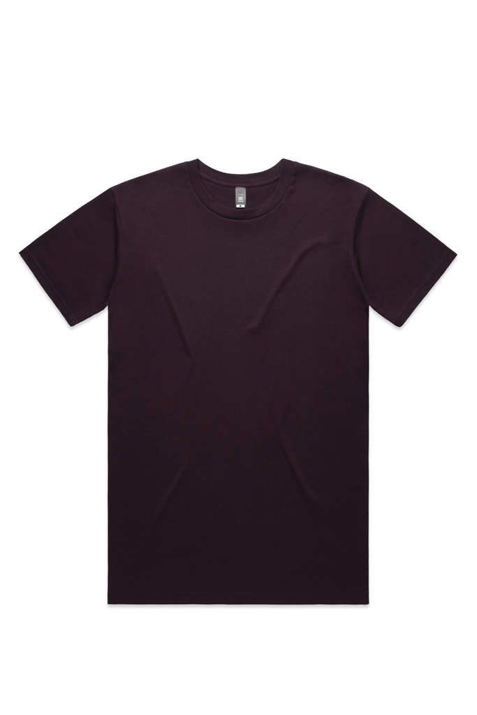 MENS STAPLE TEE-Plum - Ace Chef Apparels