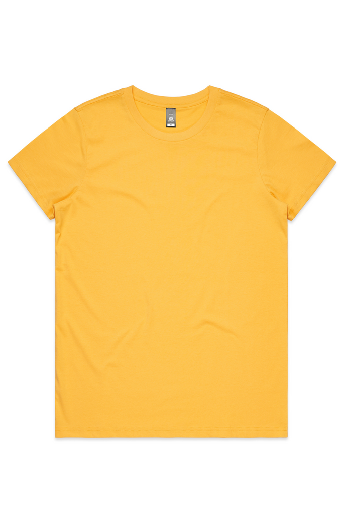 Women's MAPLE TEE- Yellow - Ace Chef Apparels