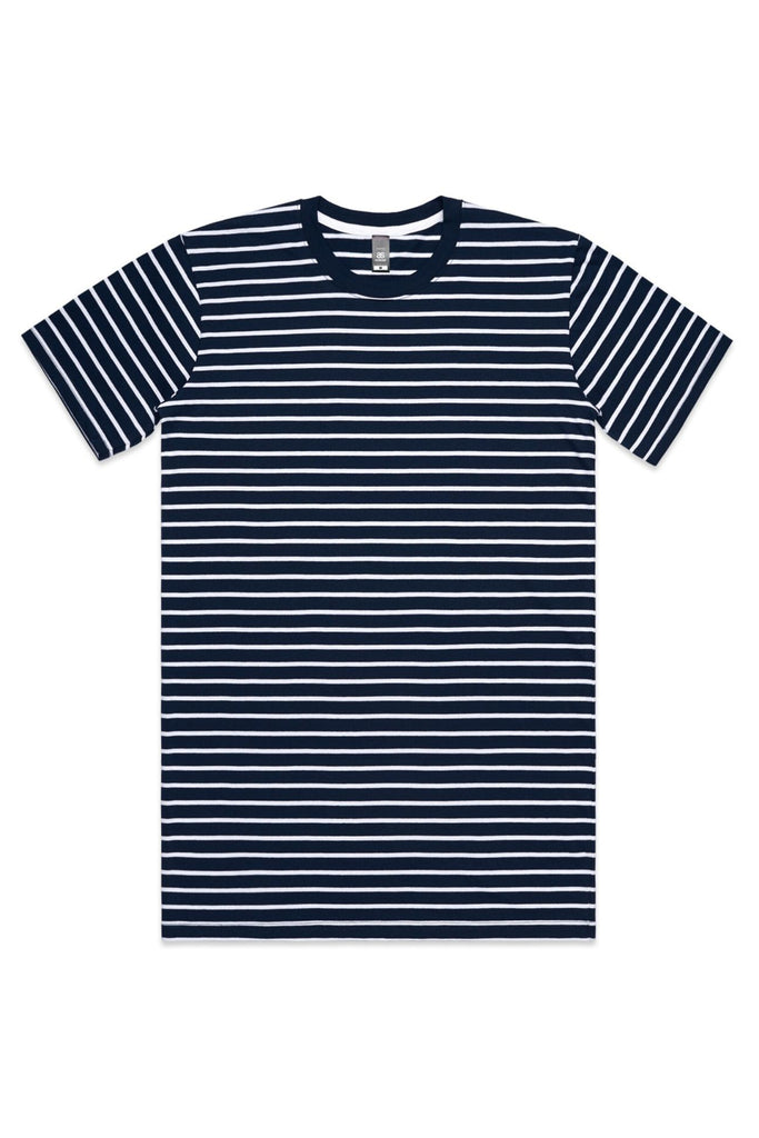 Men's staple stripe tee- Navy/White - Ace Chef Apparels