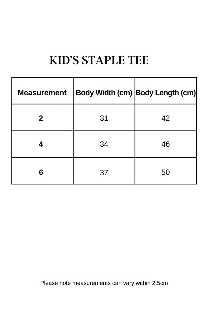 Kid's Staple Tee- White - Ace Chef Apparels